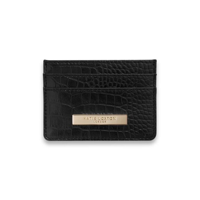 Katie Loxton Celine Faux Croc Cardholder | Black-6